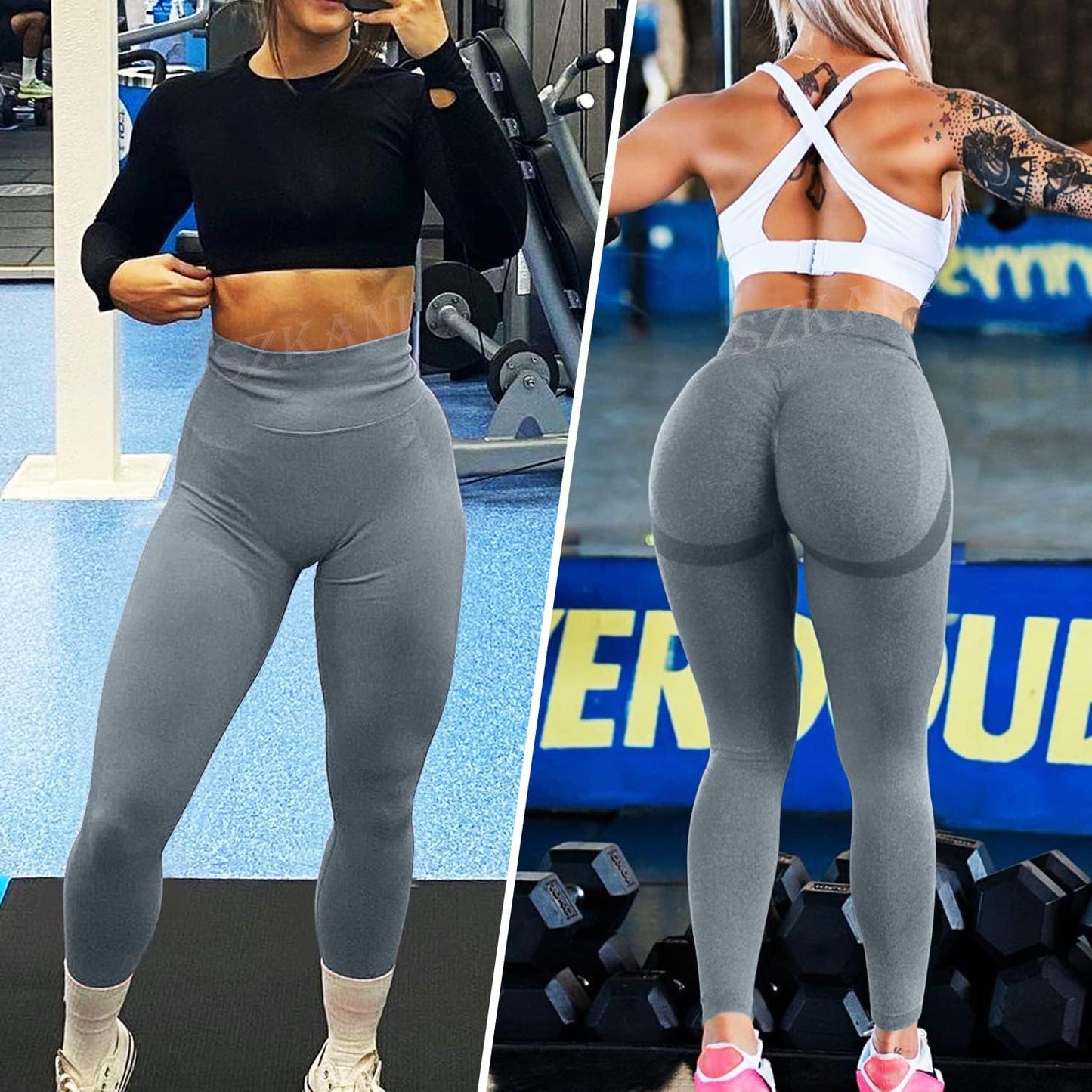 Butt Lifting Leggings for Women Booty High Waisted Workout Yoga Pants Scrunch Butt Gym Seamless Booty Tight