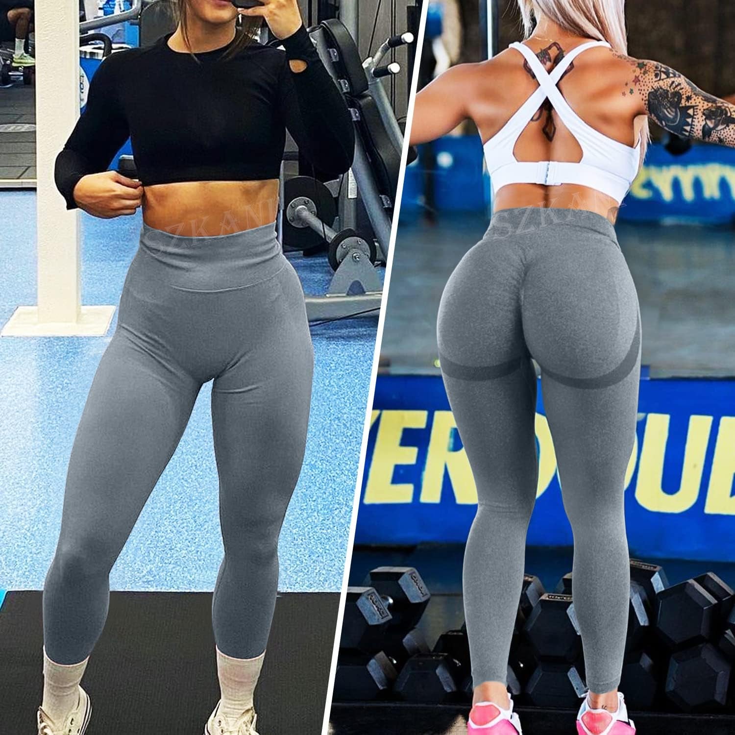 Butt Lifting Leggings for Women Booty High Waisted Workout Yoga Pants Scrunch Butt Gym Seamless Booty Tight